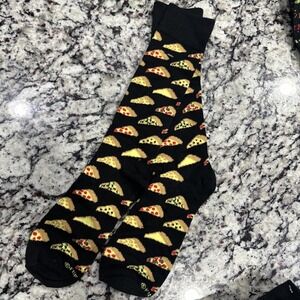 2 Pair Of Men's‎ Socks Pizza Slice Novelty